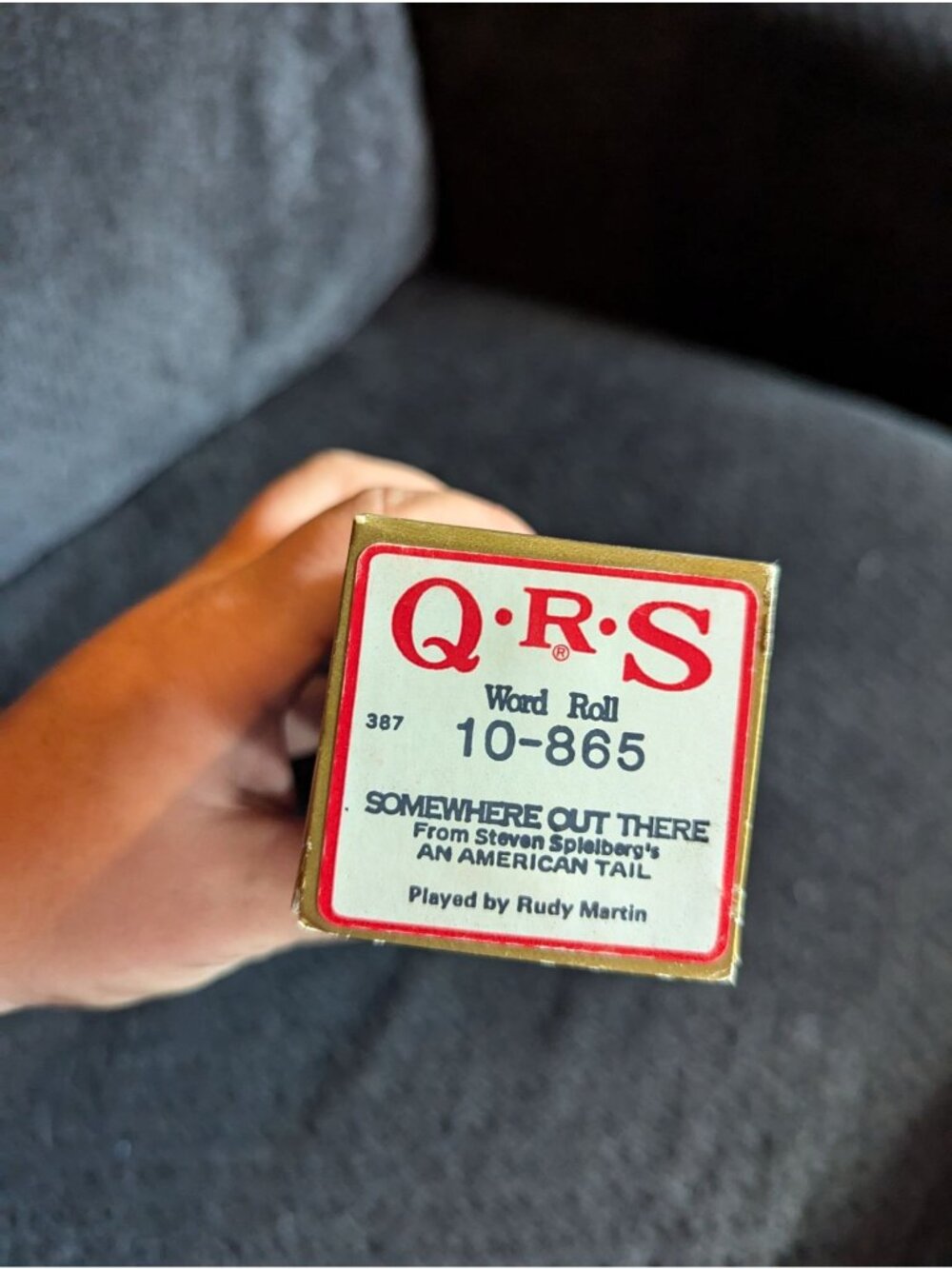 QRS Word Roll 10-865 Somewhere out there from Steven Spielbergs an American Tail